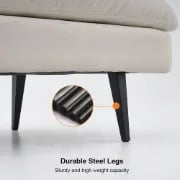 صورة كنبة استرخاء منحنية عصرية - خشب طبيعى - أرلو