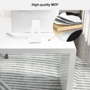 صورة مولار – مكتب خشب طبيعي مزود بتخزين متعدد الأدراج وخزانة متحركة