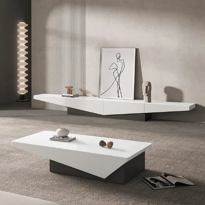 Picture of Divvia Natural Wood Coffee Table  with drawer storage