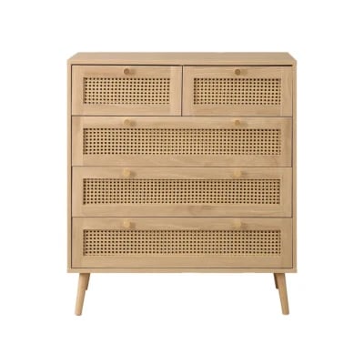 Picture of Liora –Chest in Natural Wood & Rattan