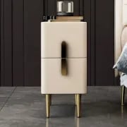 Picture of Inarrow Modern Nightstand Gold legs - 2 drawers