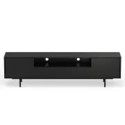Noiré TV Stand with a Minimal Design – Natural Wood & Metal Legs