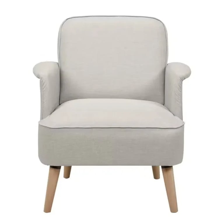 Picture of Mavely Foldable Lounge Chair – Natural Wood Base with Modern Comfort