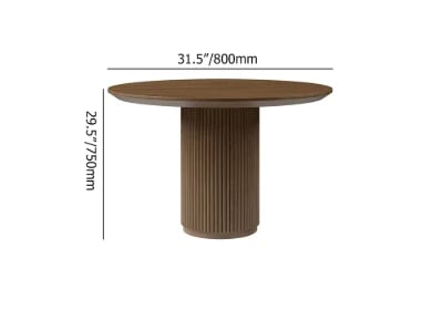 Picture of Gevora Round Dining Table - Natural Wood