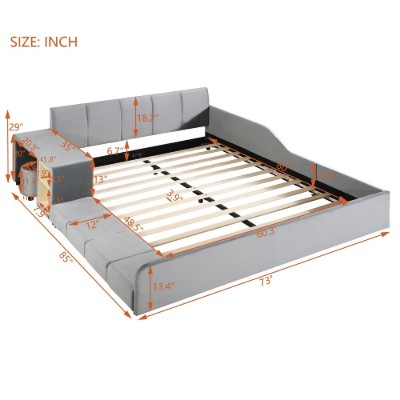 Picture of Nesto Multi-Function Upholstered Bed –Storage Bench