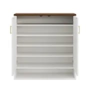 Arcelle – Modern Natural Wood Shoe Cabinet