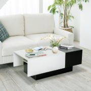 Picture of Dorean Modern Natural Wood Coffee Table with storage