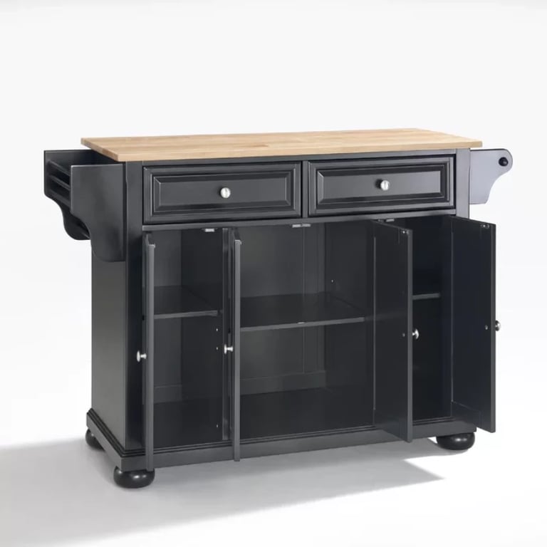 Talya Wide Rolling Kitchen Island