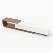 Marcel – Extendable TV Unit & Coffee Table Set made of Natural Wood