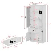 Picture of Razan Natural wood Bathroom cabinet