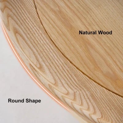 صورة كراك طاولة قهوة خشب طبيعي وراتان