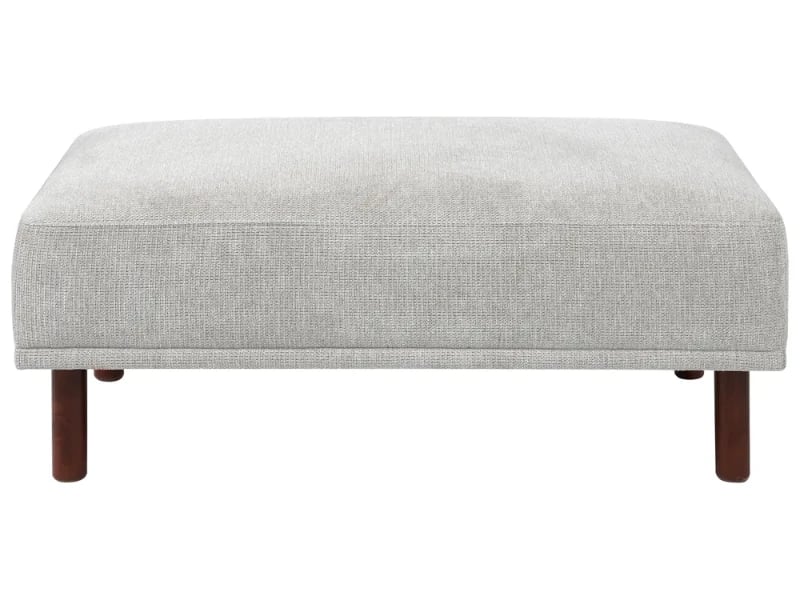 Lirio Rectangular Ottoman – Soft Upholstery with Wooden Legs
