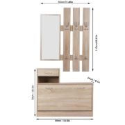 Picture of Anda Multifunctional Shoe Rack With Mirror