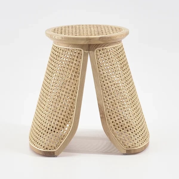 Picture of Cavy Rattan Side table with Natural wood