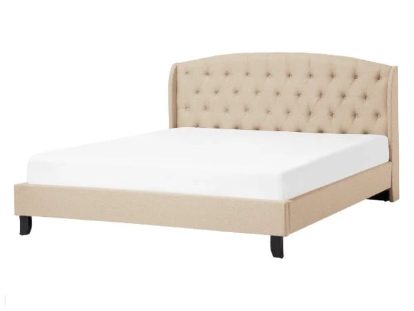 Belgrado Elegant Upholstered Bed – Tufted Square Padded Headboard