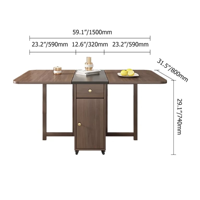 Picture of Sai Rectangle Folding Dining Table Set