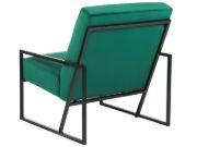 صورة كرسي ڤيونا بذراعين – تصميم أنيق بإطار أسود وتنجيد فاخر