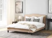 Marvello Upholstered Bed – Padded Headboard with Decorative Studs