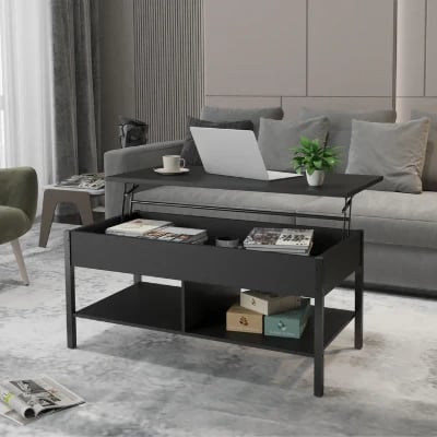 Gilbertville Lift Top 4 Legs 1 Coffee Table with Storage