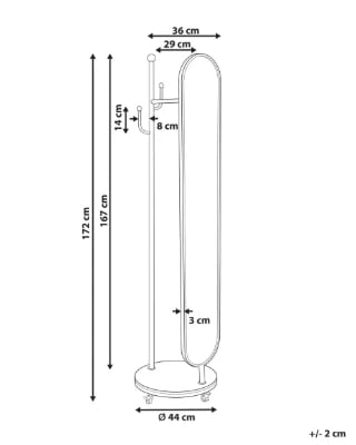 Picture of Éveil Floor Mirror- With Metal Frame.