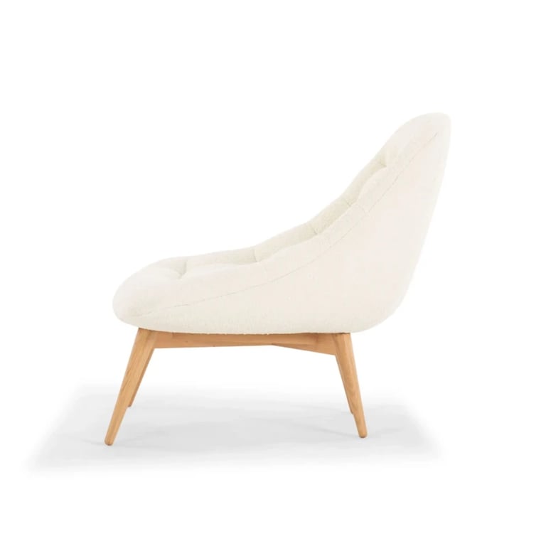 Picture of Elton Accent Chair – Classic Meets Modern with Natural Wood Legs