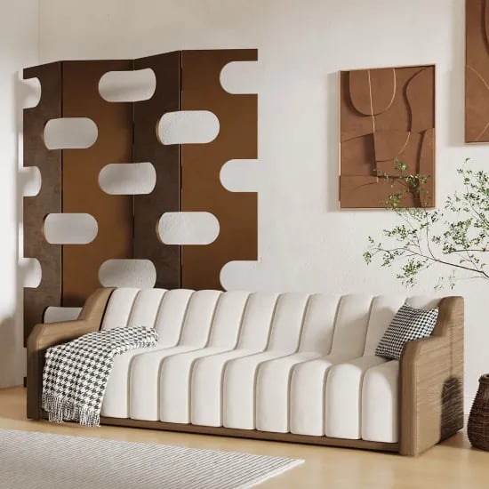 صورة كنبة ريڤا - خشب الطبيعي