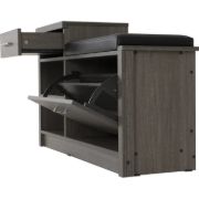 Picture of Giral 12 Pair Shoe Storage Bench - Black