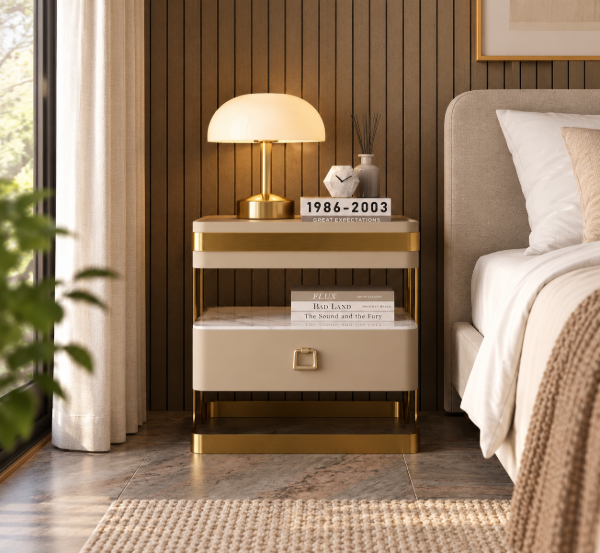 Quara Modern Nightstand - One drawer