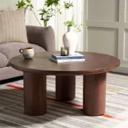 Nova Round Coffee Table – Natural Wood
