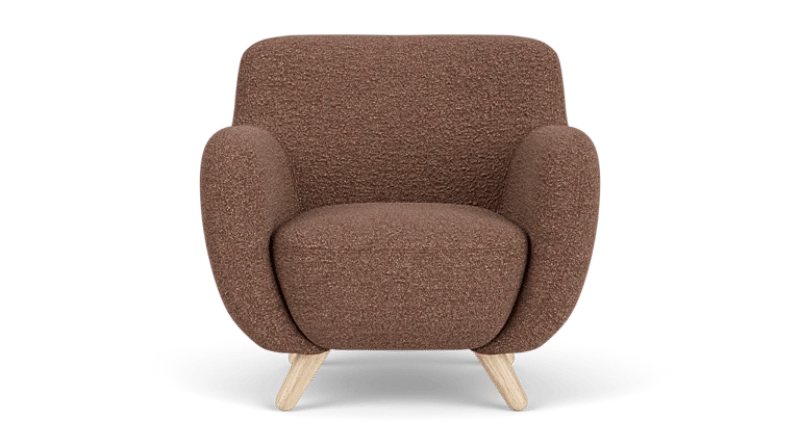 صورة كرسي لوڤيا المُدمج – خشب طبيعي بانحناءات ناعمة