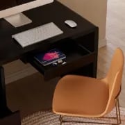 Picture of Clajy – Natural Wood Desk -Modern Desk with 4 Drawers & 1 Cabinet