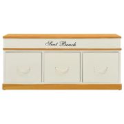 Picture of Zuzdi Wooden Storage Bench - 3 drawers