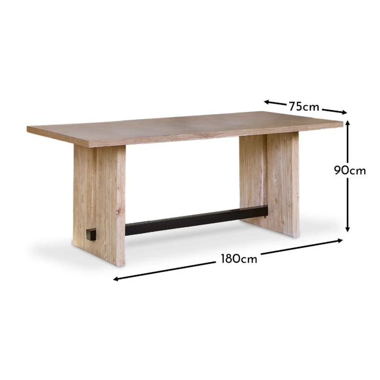 Picture of Renzo Natural Wood Dining Table