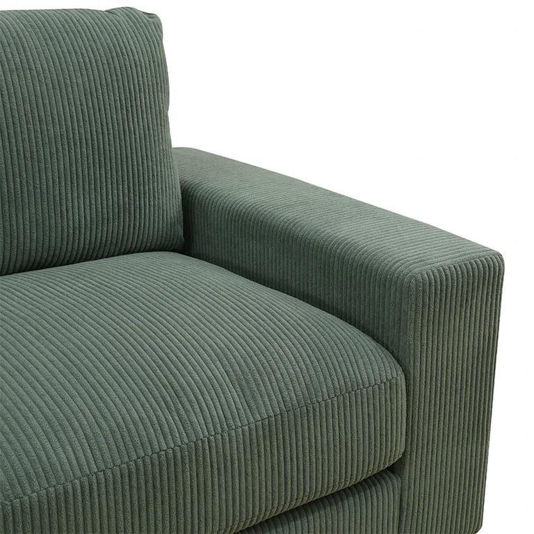 Picture of Veloro U-Shaped Sectional Sofa –  Natural Wood Base