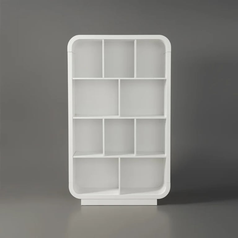 Picture of Picanto Bookcase with 4 Shelves - Natural Wood