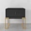 Picture of Walkie Modern Black nightstand