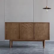Classy - Natural wood with Rattan sideboard