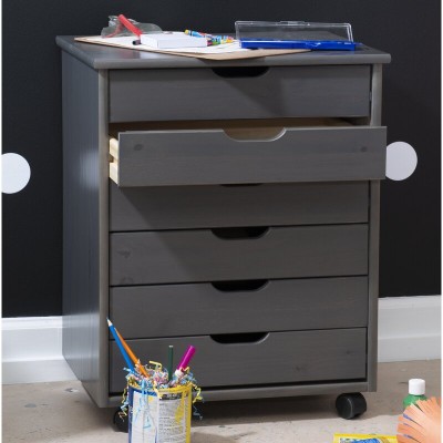 Breshay+6+Drawer+Rolling+Storage+Chest 