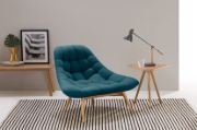 Elton Upholstered Natural wood chair