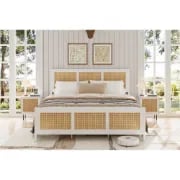 Picture of Alba Modern Woven Natural Wood Bed