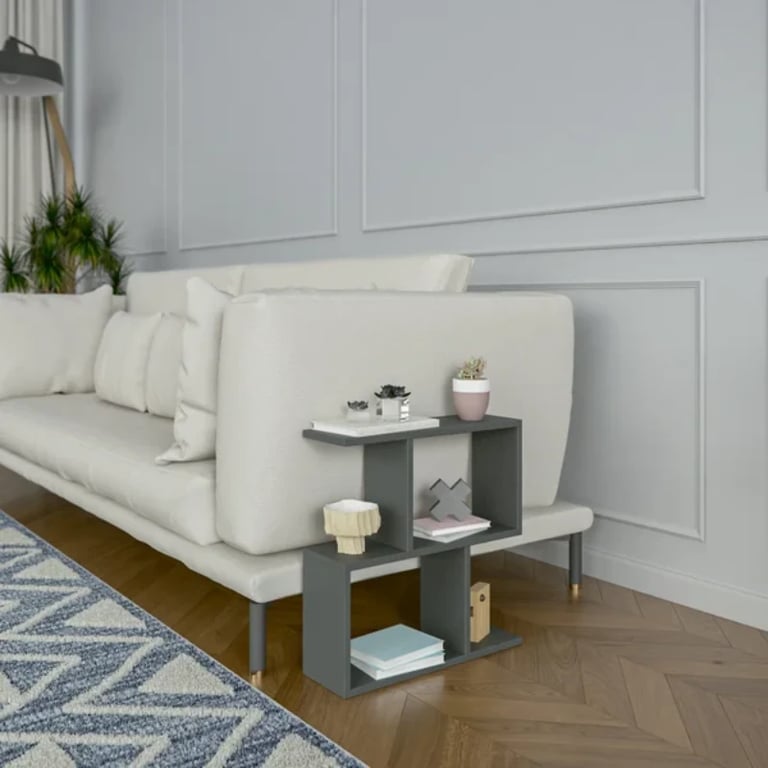 Picture of Kayli Natural wood side table - Four Shelves