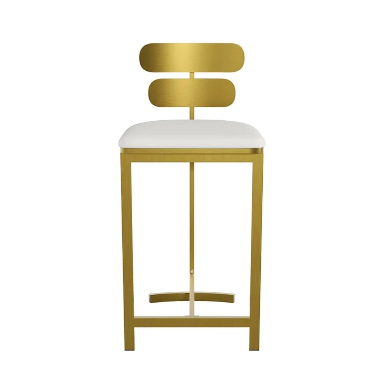 Lumière Dorée – Modern Stainless Steel Bar Stool