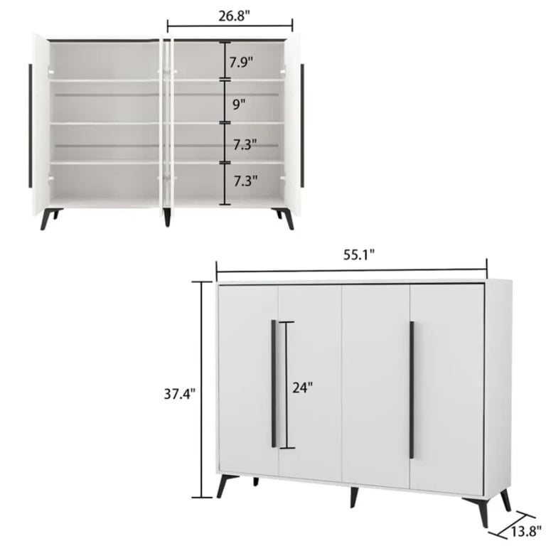 Picture of Patok Shoe Storage Cabinet - White