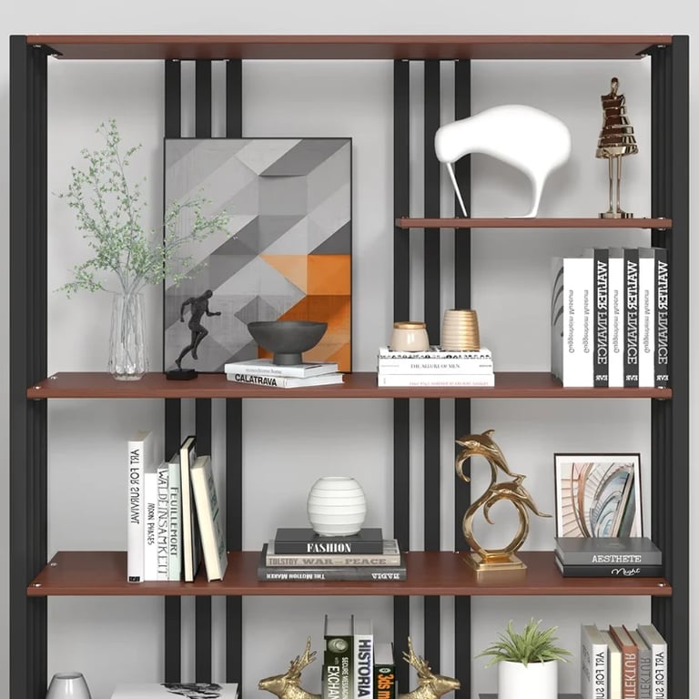 Picture of Paolo bookcase with shelves - natural wood