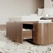 صورة طاولة القهوة المربعة لونادو – خشب طبيعي بلون بني أنيق