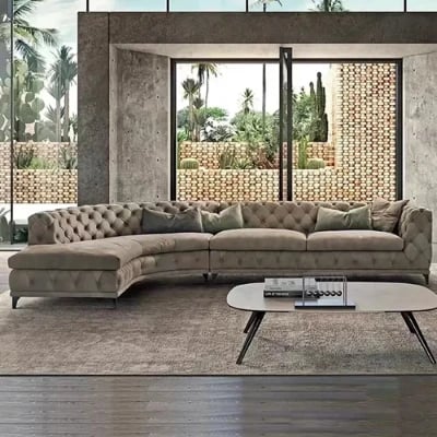 Picture of Montero Curved Sectional -Natural Wood