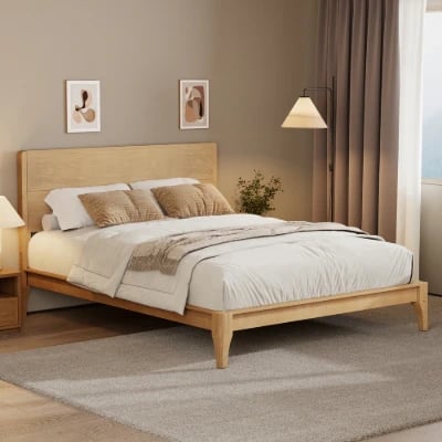 Arin – Minimalist Bed Design – Natural Wood