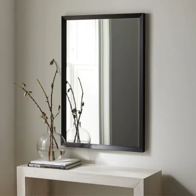 Thick Frame Metal Rectangle Wall Mirror 