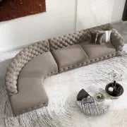 Picture of Montero Curved Sectional -Natural Wood