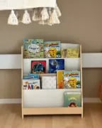 JoliNid Kids- Natural wood Bookshelf.